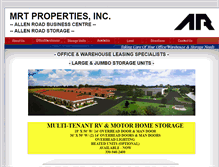 Tablet Screenshot of mrtproperties.net